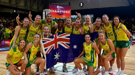 Australia's Diamonds win Netball World Cup for 12th time, beating .